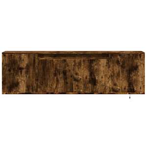 Nástěnná TV skříňka s LED osvětlením kouřový dub 135x31x39,5 cm - obrázek 6