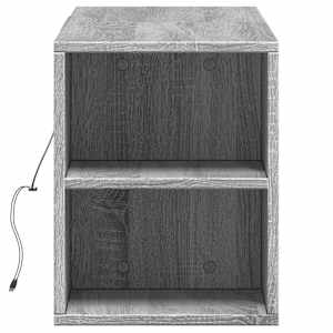 Nástěnná TV skříňka s LED osvětlením šedá sonoma 135x31x39,5 cm - obrázek 7