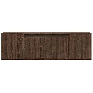 Nástěnná TV skříňka s LED osvětlením hnědý dub 135x31x39,5 cm - obrázek 6