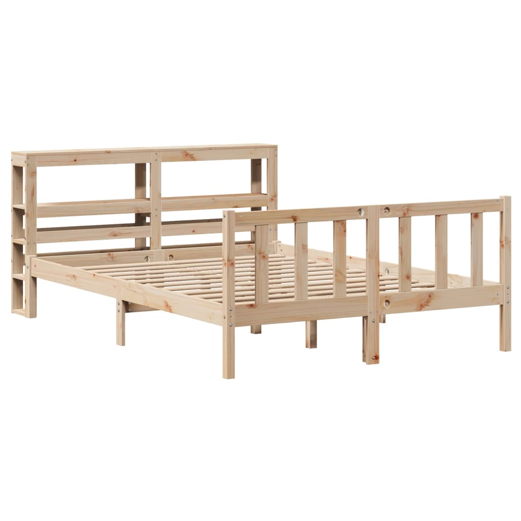 vidaXL Bedframe zonder matras massief grenenhout 120x200 cm afbeelding