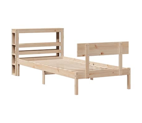 vidaXL Massivholzbett ohne Matratze 90x190 cm Kiefer