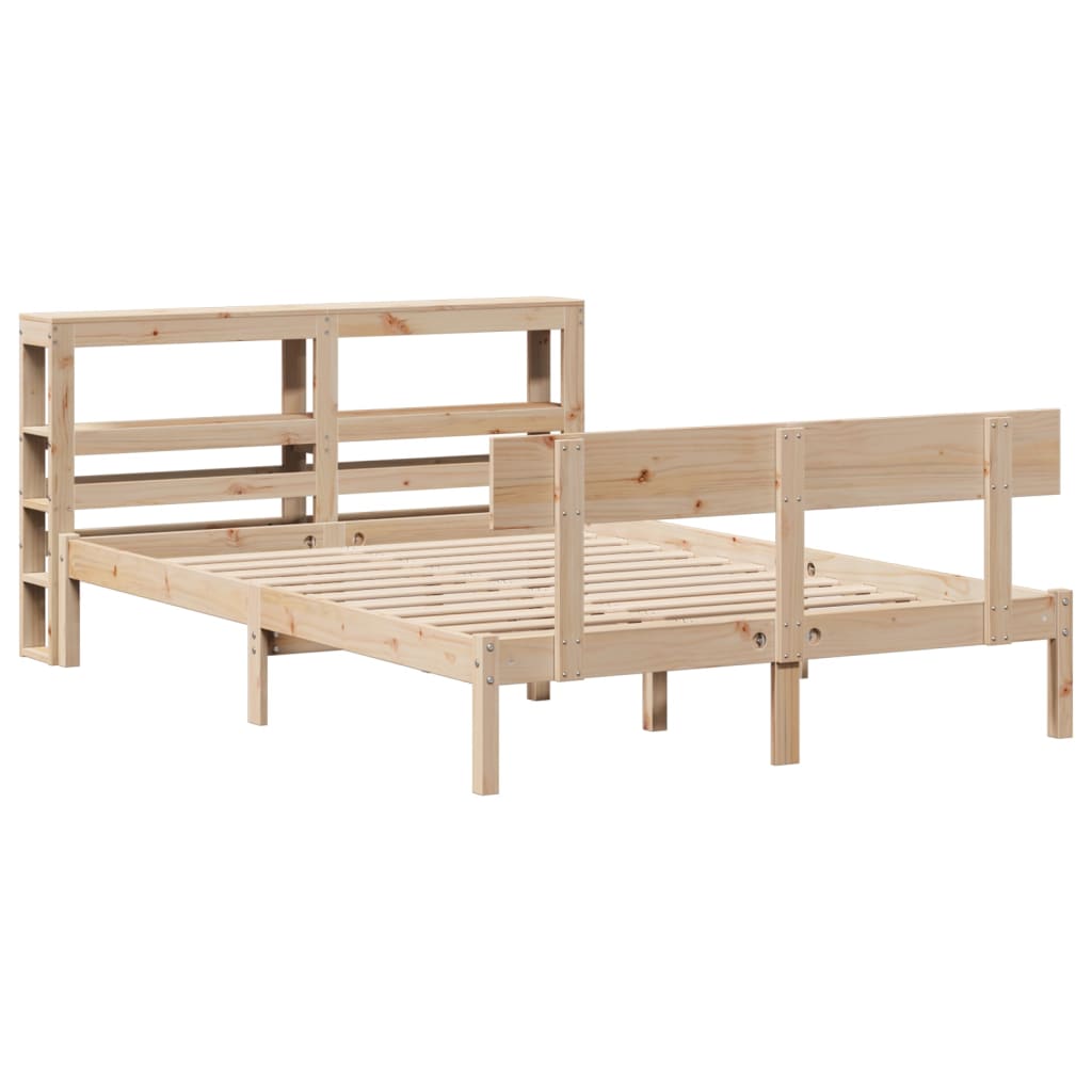 vidaXL Bedframe zonder matras massief grenenhout 120x200 cm afbeelding