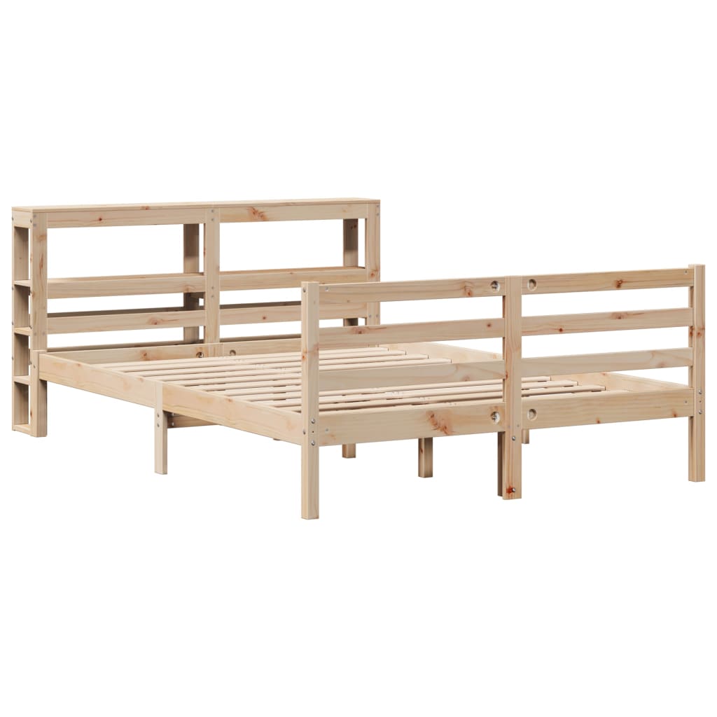 vidaXL Bedframe zonder matras massief grenenhout 120x190 cm afbeelding