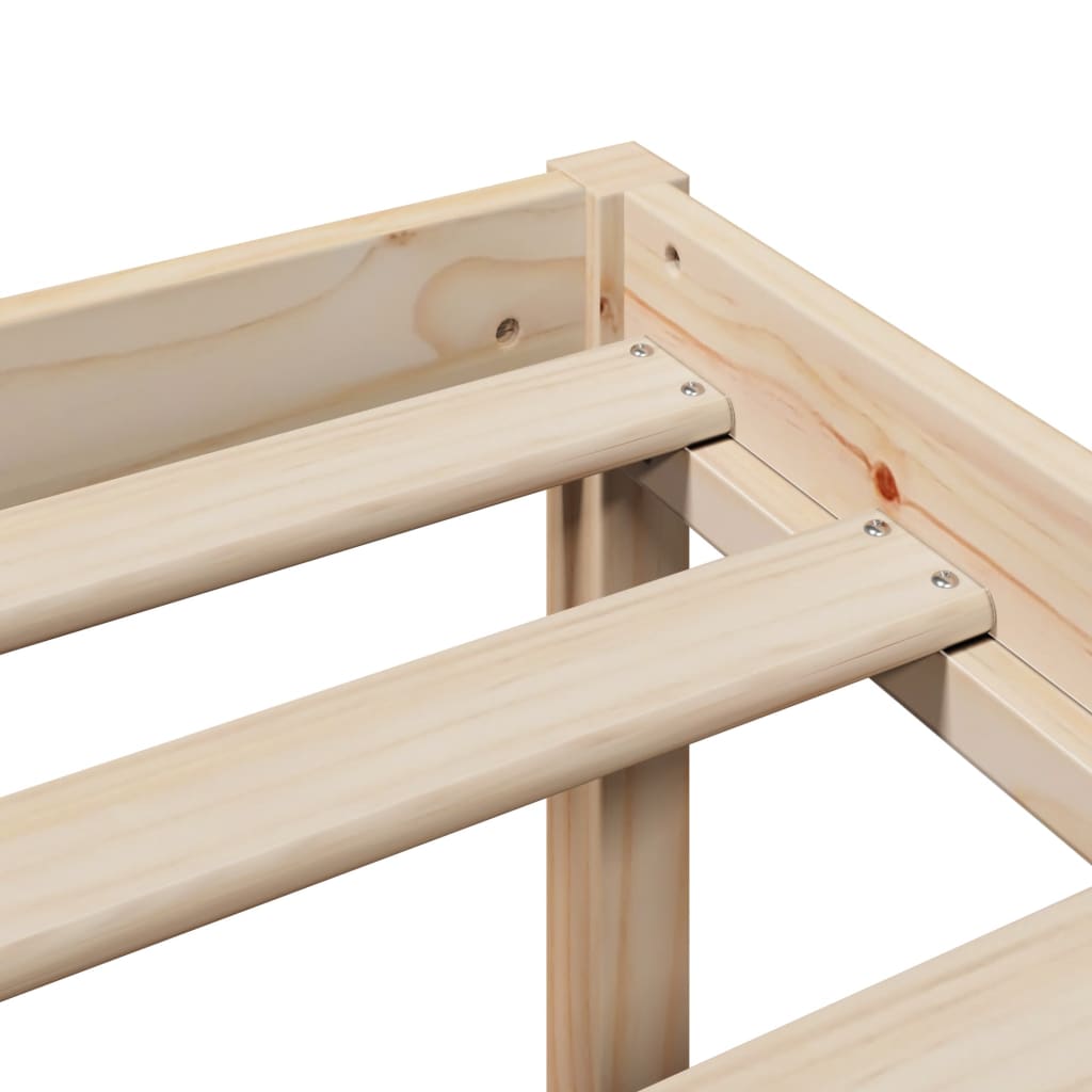 Seniorseng med hodegavl 100x200 cm heltre furu - Bilde 7