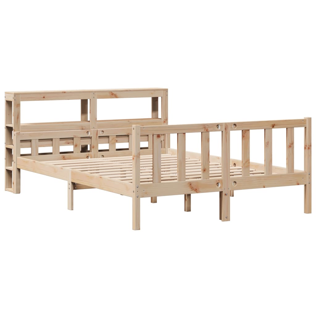 vidaXL Bedframe zonder matras massief grenenhout 120x190 cm afbeelding