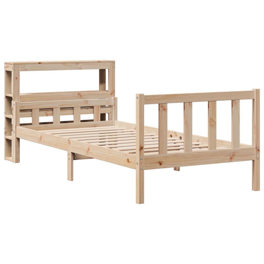 vidaXL Bedframe zonder matras massief grenenhout 100x200 cm afbeelding