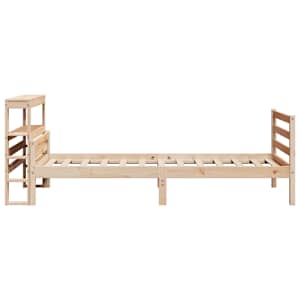 Rám postele s čelem 100 x 200 cm masivní borové dřevo - obrázek 5