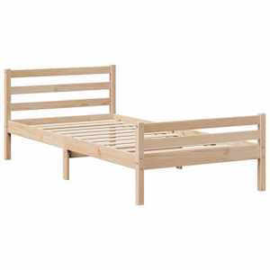 Rám postele s čelem 100 x 200 cm masivní borové dřevo - obrázek 7
