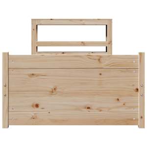 Rám postele s čelem 90 x 200 cm masivní borové dřevo - obrázek 4