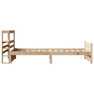 Rám postele s čelem 90 x 200 cm masivní borové dřevo - obrázek 7