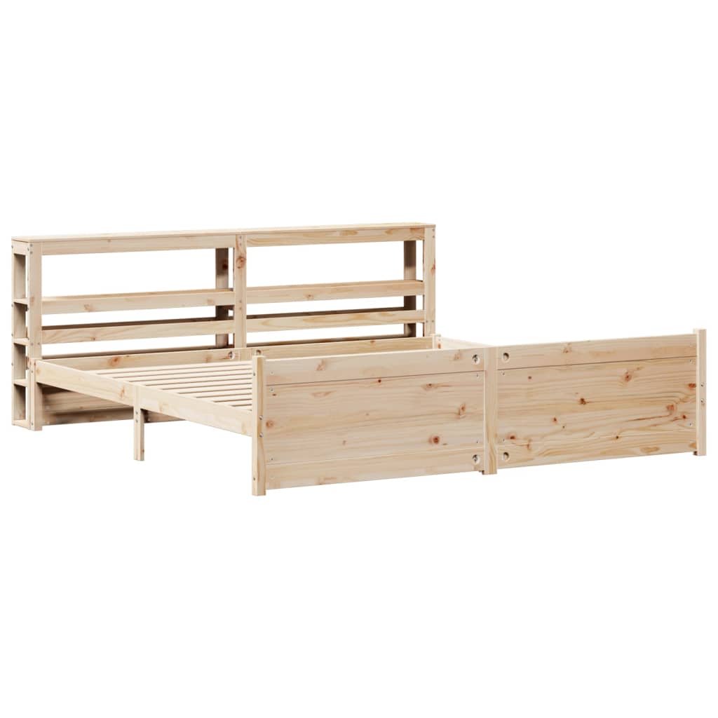 Thumbnail - vidaXL Bettgestell mit Kopfteil ohne Matratze 200x200 cm