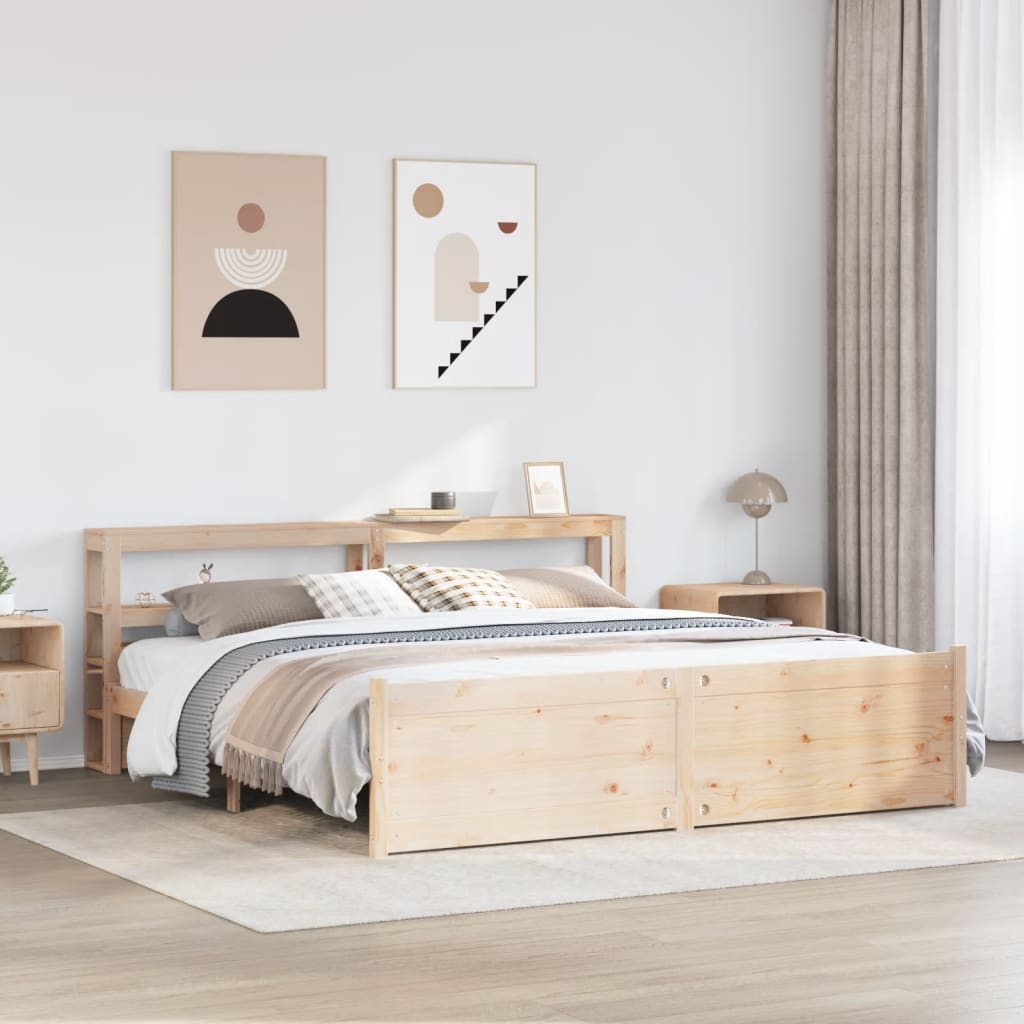 vidaXL Bettgestell mit Kopfteil ohne Matratze 200x200 cm