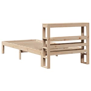 Rám postele s čelem 90 x 200 cm masivní borové dřevo - obrázek 6