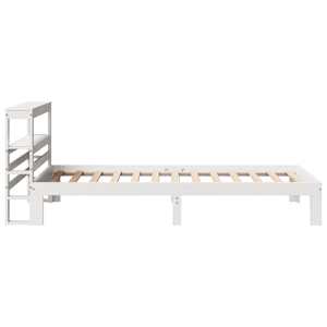 Rám postele s čelem bez matrace bílý 90x200 cm - obrázek 5