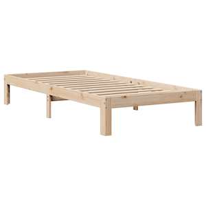 Rám postele s čelem 100 x 200 cm masivní borové dřevo - obrázek 7