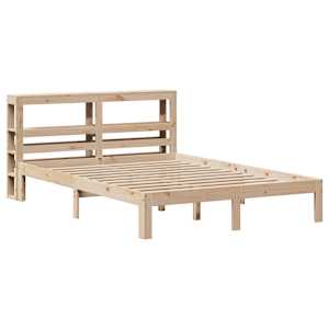 Rám postele s čelem 160 x 200 cm masivní borové dřevo - obrázek 3