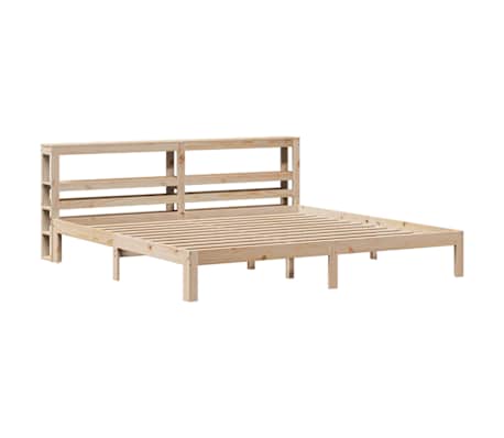 vidaXL Bed Frame with Headboard without Mattress 180x200 cm