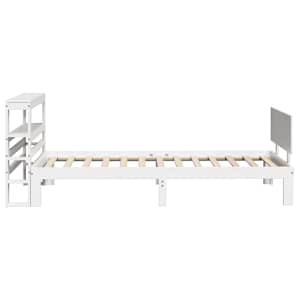 Rám postele s čelem bez matrace bílý 90x200 cm - obrázek 5