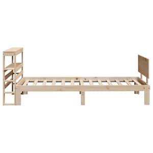 Rám postele s čelem 100 x 200 cm masivní borové dřevo - obrázek 5