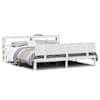 vidaXL voodiraam peatsiga ilma madratsita Valge 200x200 cm