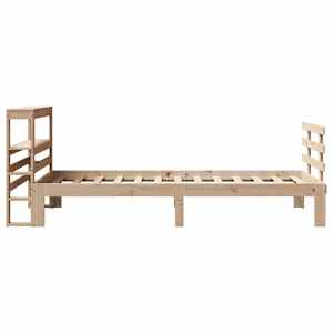 Rám postele s čelem 90 x 200 cm masivní borové dřevo - obrázek 7
