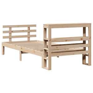 Rám postele s čelem 90 x 200 cm masivní borové dřevo - obrázek 8