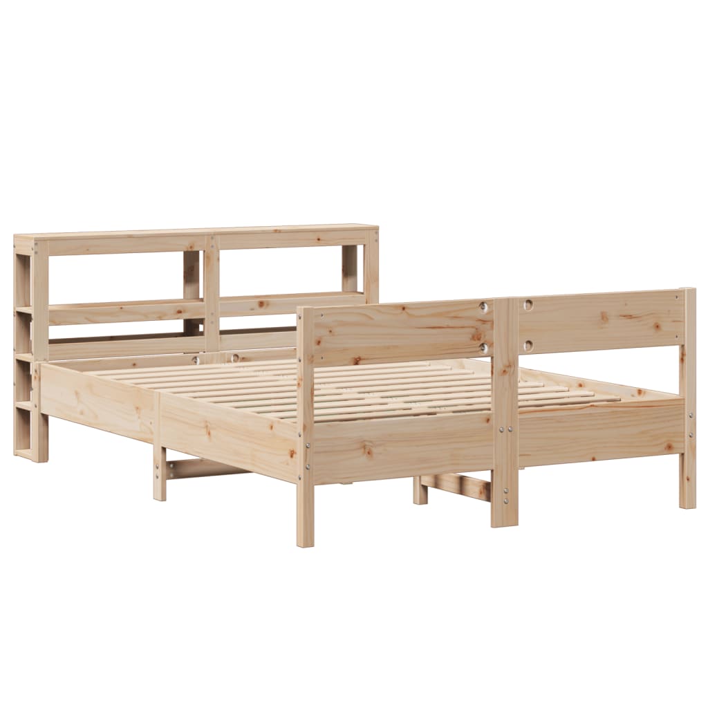 vidaXL Bedframe zonder matras massief grenenhout 120x200 cm afbeelding