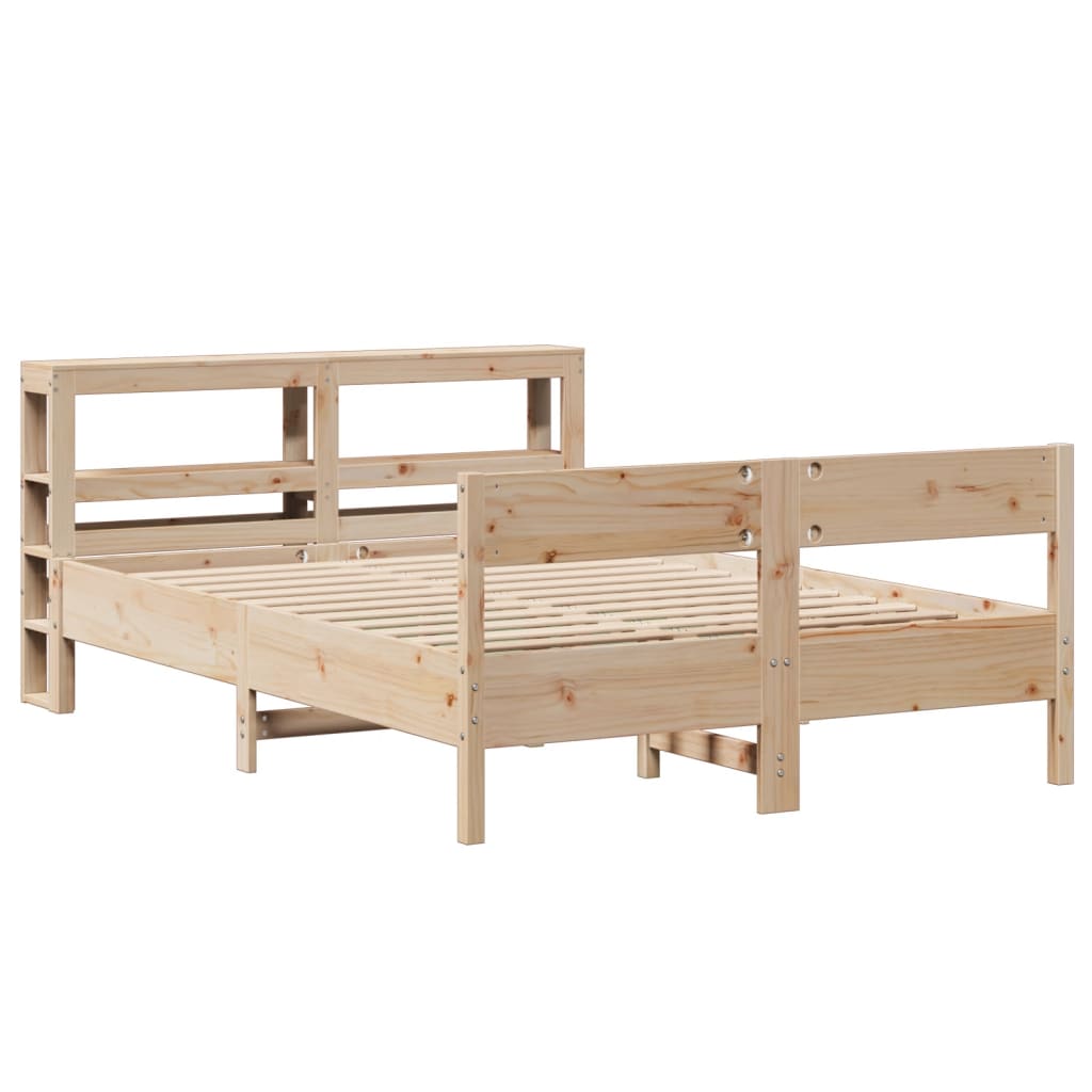 vidaXL Bedframe zonder matras massief grenenhout 120x190 cm afbeelding