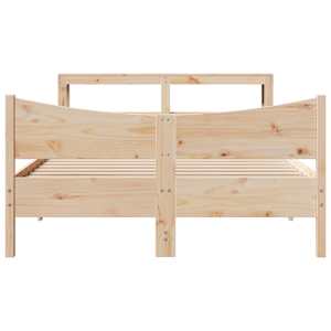 Rám postele s čelem 150 x 200 cm masivní borovice - obrázek 4