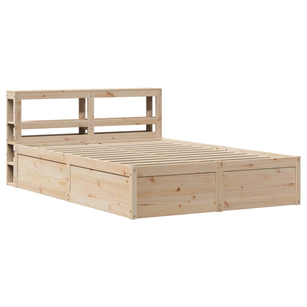 vidaXL Rám postele s čelem 120 x 200 cm masivní borové dřevo