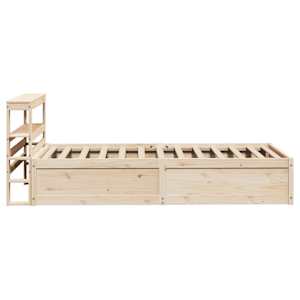 Rám postele s čelem 100 x 200 cm masivní borové dřevo - obrázek 7