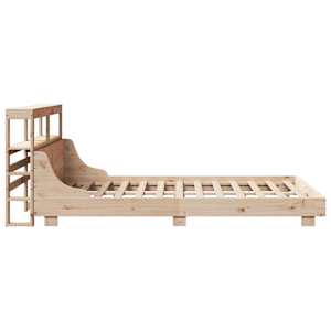 Postel bez matrace 160 x 200 cm masivní borovice - obrázek 5