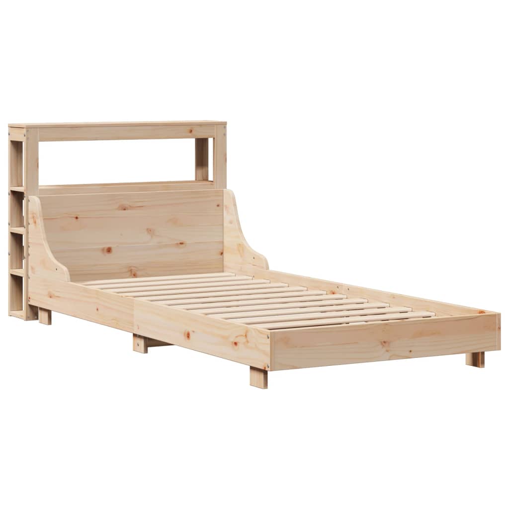 vidaXL Bedframe zonder matras massief grenenhout 75x190 cm afbeelding