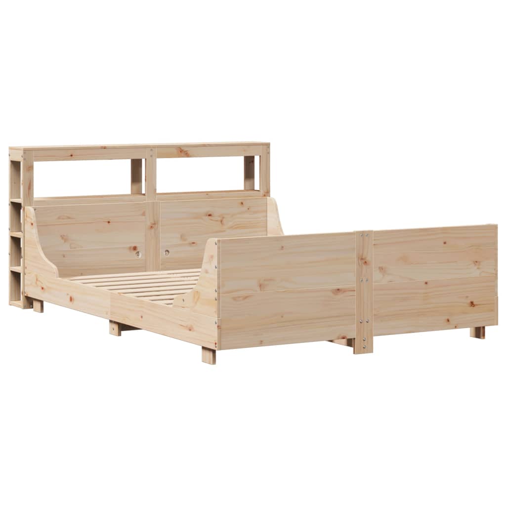 vidaXL Bedframe zonder matras massief grenenhout 120x200 cm afbeelding