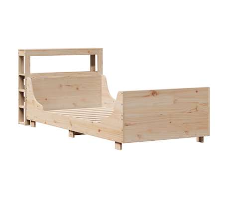 vidaXL Estructura de cama sin colch&oacute;n madera maciza de pino 90x190 cm
