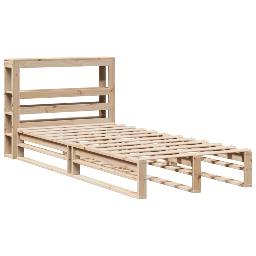 vidaXL Bedframe zonder matras massief grenenhout 90x200 cm afbeelding