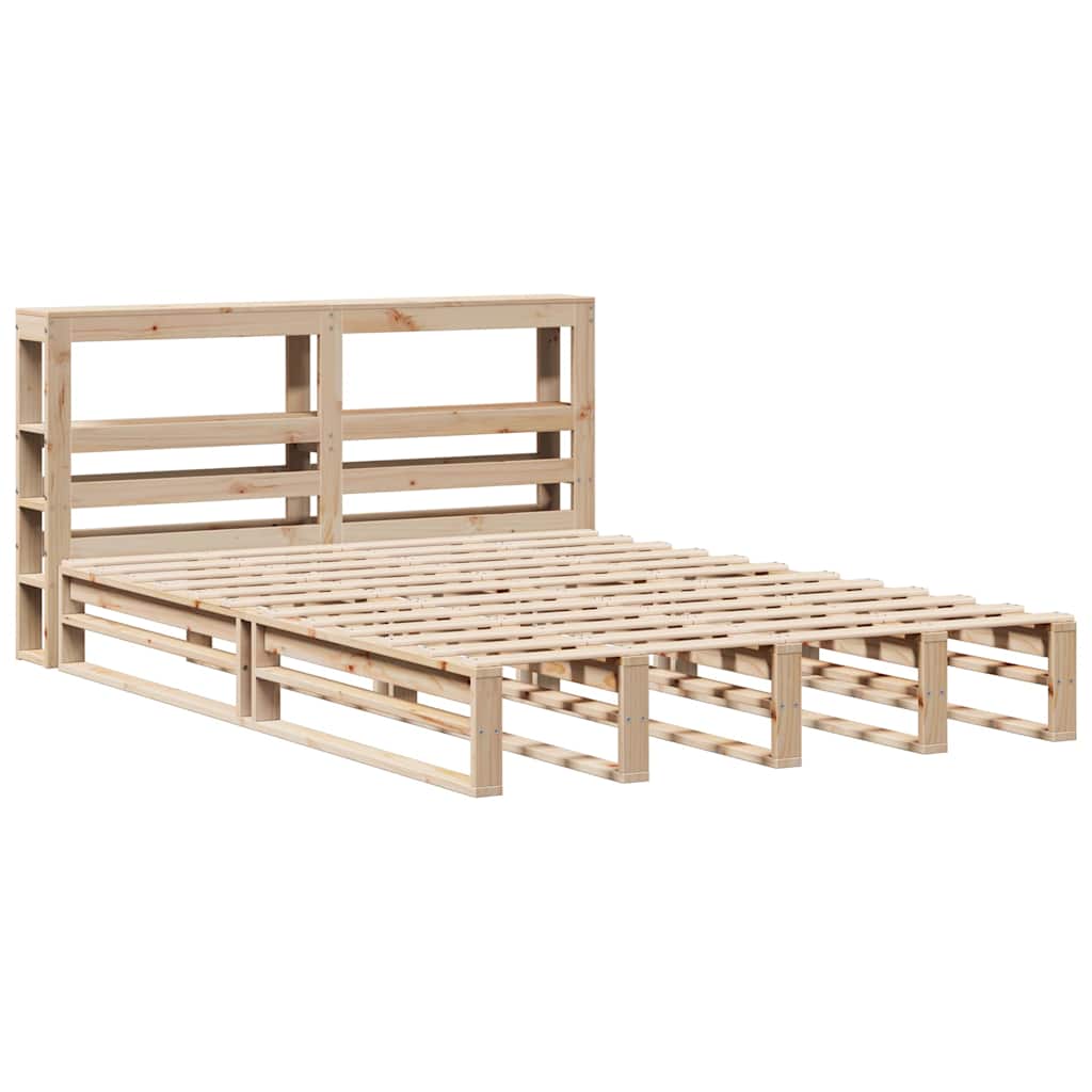 vidaXL Bedframe zonder matras massief grenenhout 120x190 cm afbeelding