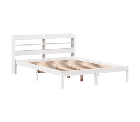 vidaXL Bed Frame without Mattress White 120x200 cm Solid Wood Pine