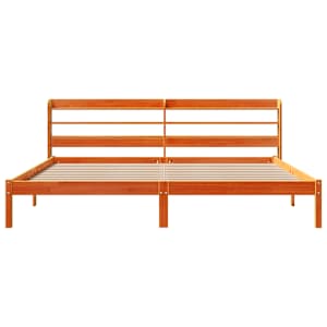 Rám postele s čelem voskově hnědý 180x200 cm masivní borovice - obrázek 4