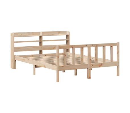 vidaXL Massivholzbett ohne Matratze 140x190 cm Kiefernholz