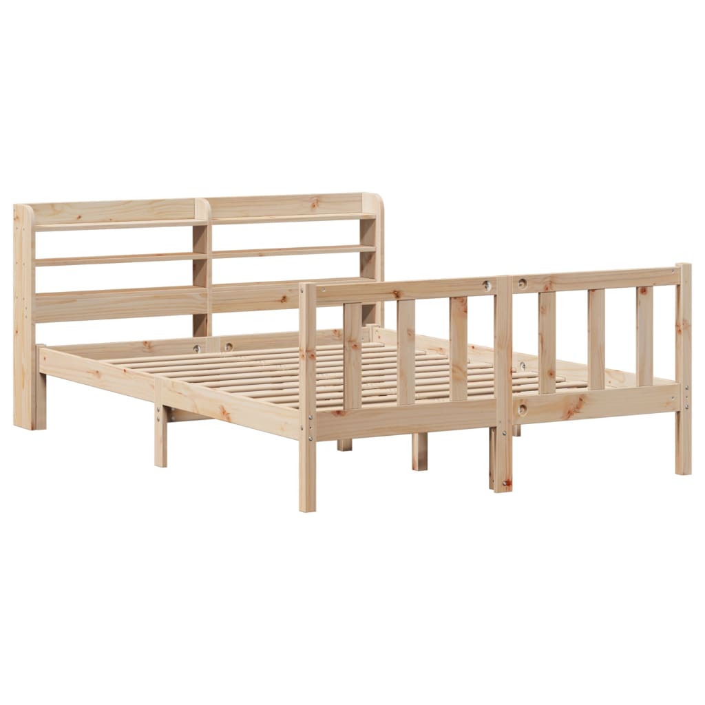 vidaXL Bedframe zonder matras massief grenenhout 120x200 cm afbeelding