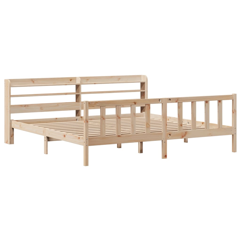 vidaXL Bedframe zonder matras massief grenenhout 180x200 cm afbeelding