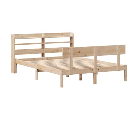 vidaXL Massivholzbett ohne Matratze 140x200 cm Kiefernholz