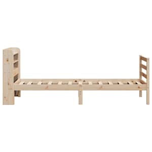 Rám postele s čelem 100 x 200 cm masivní borové dřevo - obrázek 5