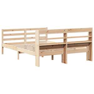 Rám postele s čelem 160 x 200 cm masivní borové dřevo - obrázek 8