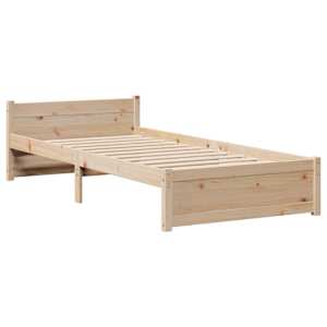 Rám postele s čelem 90 x 200 cm masivní borové dřevo - obrázek 5