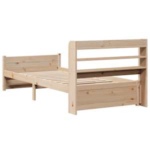 Rám postele s čelem 90 x 200 cm masivní borové dřevo - obrázek 8