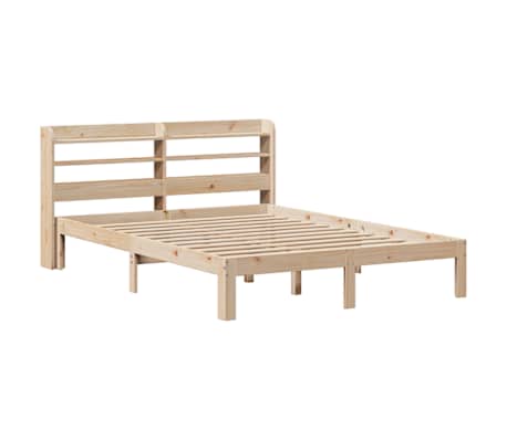 vidaXL Bed Frame with Headboard without Mattress 120x190 cm Small Double