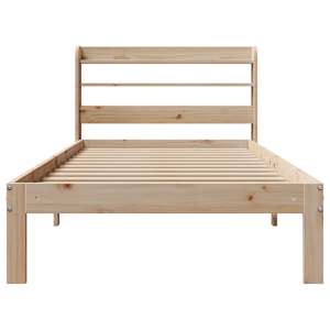 Rám postele s čelem 100 x 200 cm masivní borové dřevo - obrázek 4