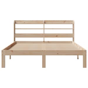 Rám postele s čelem 120 x 200 cm masivní borové dřevo - obrázek 4